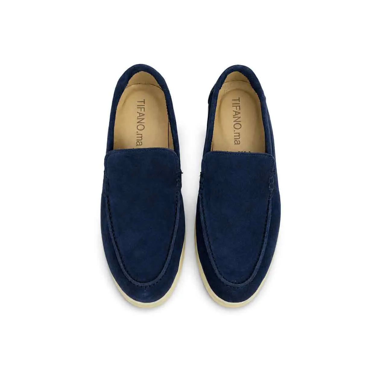 Mocassin pour homme 112  Bleu daim .......... miniature